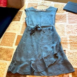 100% linen dress. Garnet Hill